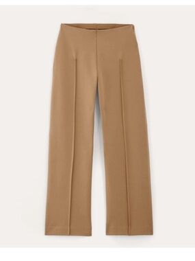 Everlane | The Dream Trouser Wide Leg Ponte Pants Pintuck Camel Tan Large